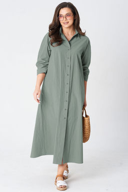 Платье Lenata 16495 серо зеленый