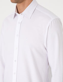 Beyaz Slim Fit Uzun Kollu G_mlek - Pierre cardin фото 7