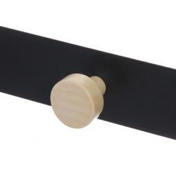 Цена за 2 шт. Крючки надверные на планке "ЛОФТ ВОСТ", цвет черный, 30*18см (Лейбл Селфи)