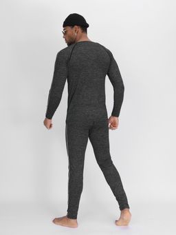 Комплект мужского термобелья без начеса темно-серого цвета 2214TC - FUYOUKAI фото 5