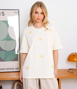 Футболка #КТ026 (2), кремовый