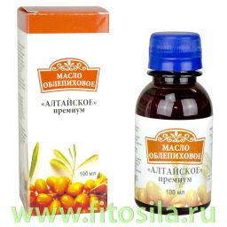 Масло облепиховое "Алтайское премиум", 100 мл