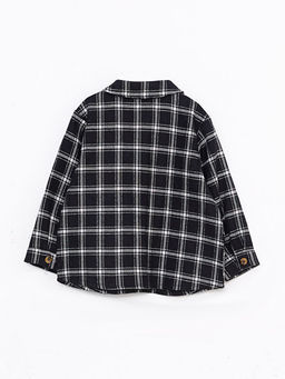 Uzun Kollu Ekose Desenli K?z Bebek G?mlek Ceket - Waikiki фото 2