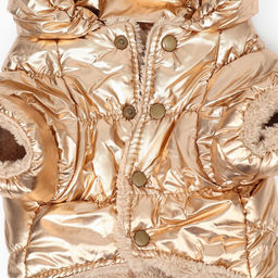 Комбинезон Блеск, размер XS (ДС 19 см, ОГ 28, ОШ 19 см, до 3 кг), золотой - Simaland фото 9