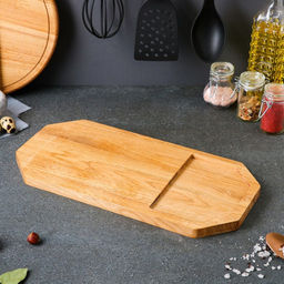 Доска для нарезки и подачи Доброе дерево «Плот», 20×40 см, массив дуба