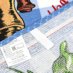 Полотенце вафельное 48х62см "Урожай", 171г/м2, хлопок 100%, комплект 3шт, "Домашняя мода" (Россия)