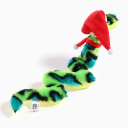 Мягкая игрушка Змея, в новогоднем колпаке, 16 см - Simaland фото 7