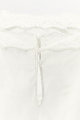 LACE LADDER STITCH TOP - Zara фото 9