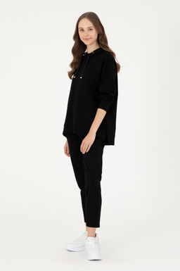 Женские черные спортивные штаны Неожиданная скидка в корзине