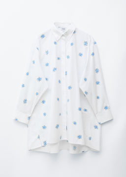 Minivestido camisero de corte holgado
