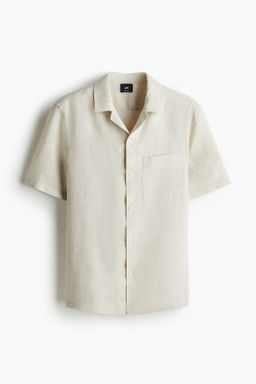Camisa resort de lino Regular Fit