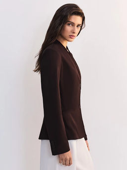 Приталенный жакет из хлопка / Zarina  фото 5