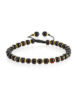 Браслет Шамбала из вишнёвого янтаря