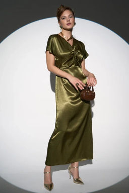 Платье Иола (олива) - Эльза фото 5
