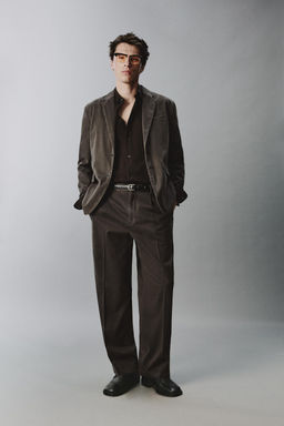 WASHED-EFFECT SUIT TROUSERS - Zara фото 15