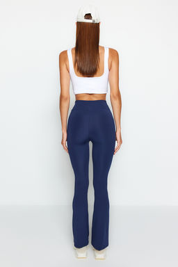 TRENDYOLMILLA Siyah Toparlay?c? Ispanyol Paca Yoga Orme Spor Tayt TWOAW23TA00018  фото 4