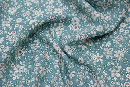 Штапель Малика цв.бирюзово-зеленый винтаж-2, СОРТ2, ш.1.42м, вискоза-100%, 90гр/м.кв - Купава фото 13