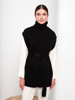 Bal?k?? Yaka D?z Oversize Kad?n Triko S?veter