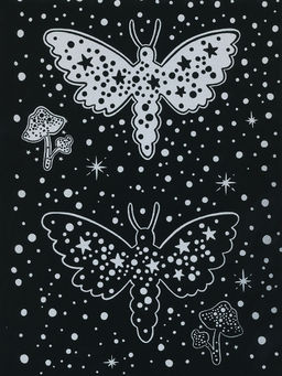 Hobbius GHPS-04 Набор для творчества Гравюра-блокнот 10 x 14 см Космические животные  фото 9