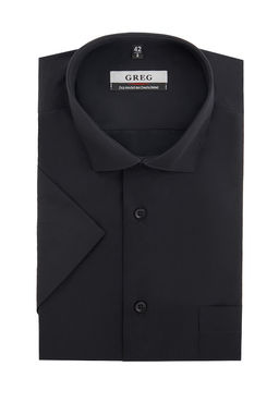 Сорочка мужская короткий рукав GREG 340/109/BLK  фото 2
