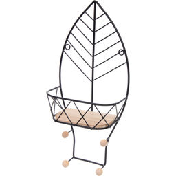 Цена за 2 шт. Ключница настенная металлическая "ЛОФТ ВОСТ", лантана, цвет чёрный, 19.5*10*41см (коробка)