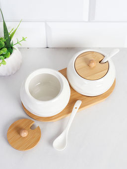 Набор для специй 2 предмета с ложкой 250 мл / CF112-1 /уп 36/ на подставке - Галеонтрейд фото 8