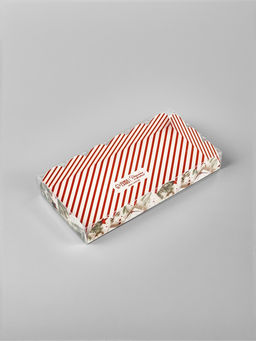 Цена за 5 шт. Коробка для кондитерских изделий с пластиковой крышкой «С Новым годом!», 10.5×21×3 см