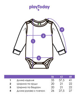 PlayToday / Боди для девочки, 2 шт в комплекте  фото 3