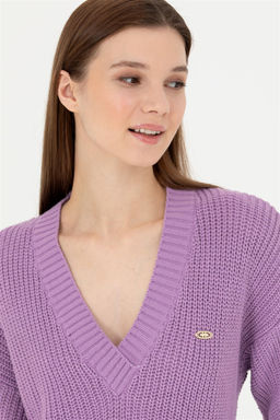 Женский сиреневый свитер - U.s. polo assn фото 2