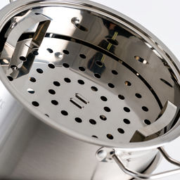 1308 GIPFEL Пароварка трехъярусная MESSINA 30х14см/30х18см/8,7л с капсульным индукционным дном. Материал: нерж. сталь 18/10. Толщина: 0,6мм / 1,5мм  фото 2