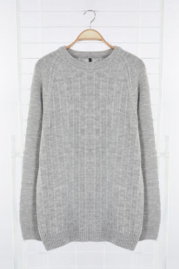 TRENDYOL MAN Ekru Regular Bisiklet Yaka Dokulu Kazak TMNAW25KZ00034 - Trendyolmilla фото 6