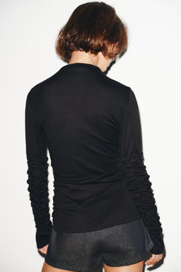 HIGH NECK long sleeve TOP - Zara фото 4