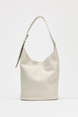 LEATHER BUCKET SHOULDER BAG - Zara фото 2