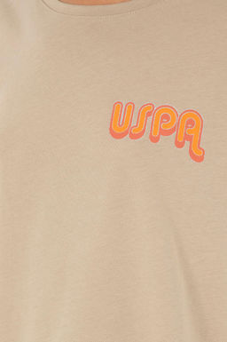 Футболка U.S. Polo Assn женская светло-хаки хлопок  фото 7