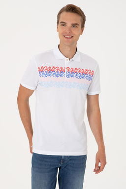 Erkek Regular Fit K_rm_z_ Polo Yaka Ti__rt Sepette S_rpriz _ndirim