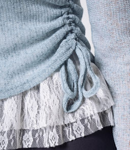 Лонгслив+топ #КТ305 (2), голубой