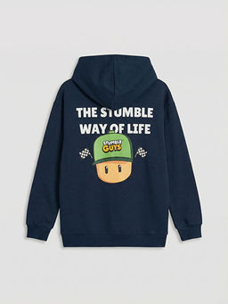 Stumble Guys Bask?l? Kap??onlu Erkek ?ocuk Sweatshirt