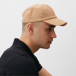 Кепка однотонная унисекс MINAKU, бежевая, размер 58, хлопок 100%