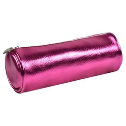 Пенал школьный арт.49097/25 РОЗОВЫЙ (без наполнения, 21х7х7, одно отделение, искусственная кожа, роз