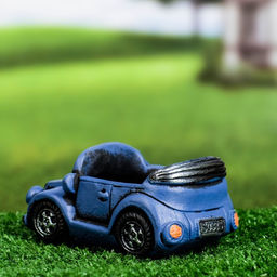 Горшок для цветов «Машинка» керамический, 200 мл, 14×8×7.5 см, синий