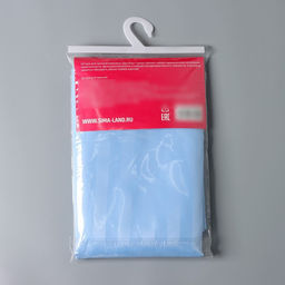 Штора для ванны Доляна «Полоска», 180×180 см, полиэстер, голубая