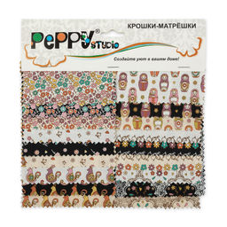 Ткань для пэчворка КРОШКИ-МАТРЁШКИ 112 см 100% хлопок ( в метрах )