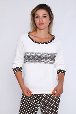 Женский домашний костюм с брюками 66