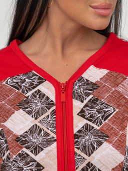 Халат женский, цвет бордовый