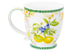 Кружка 450 мл 13,5*10*10,5 см Лимоны на ножке, NEW BONE CHINA - Elan gallery фото 13