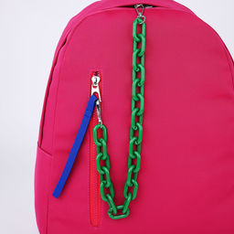 Рюкзак текстильный с карманом, розовый, 45х30х15 см - Nazamok фото 10