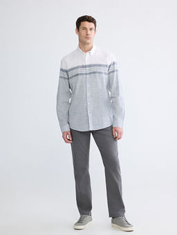 Regular Fit ?izgili Erkek G?mlek