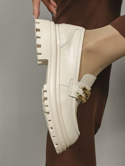 Лоферы женские/ Броги A-45MB Off white - Piniolo фото 5