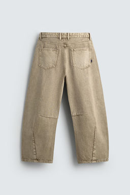 WASHED BARREL FIT TROUSERS - Zara фото 18