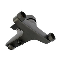 Смеситель для ванны ZEIN Z3842, однорычажный, душевой набор, лейка 5 режимов, графит